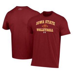 Iowa State Cyclones Under Armour Volleyball Arch Over Performance T-Shirt - Cardinal