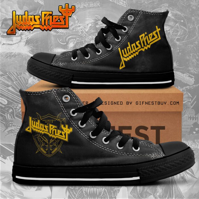 Judas Priest High Top Canvas Shoes  GHT1074