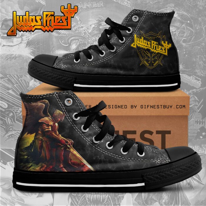 Judas Priest High Top Canvas Shoes  GHT1076