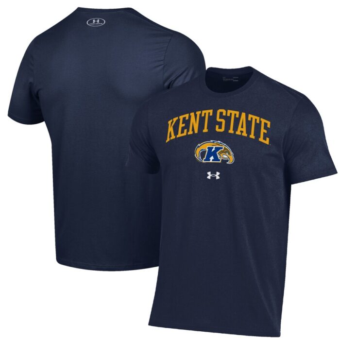 Kent State Golden Flashes Under Armour Arch Over Performance T-Shirt - Navy