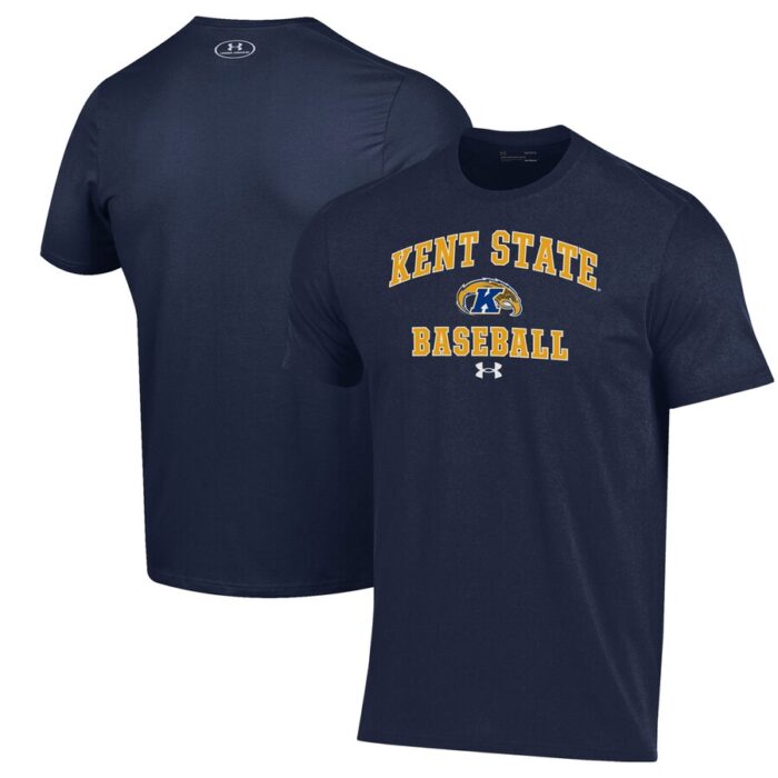 Kent State Golden Flashes Under Armour Baseball Performance T-Shirt - Navy