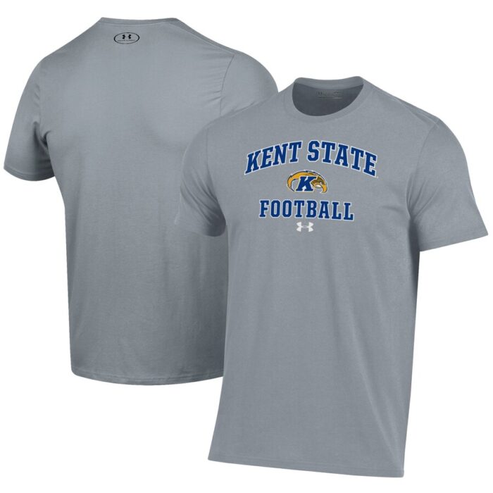 Kent State Golden Flashes Under Armour Football Performance T-Shirt - Gray