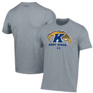 Kent State Golden Flashes Under Armour Primary Performance T-Shirt - Gray