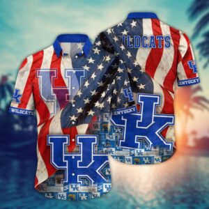 Kentucky Wildcats NCAA Independence Day Hawaii Shirt Summer Shirt HSW1027