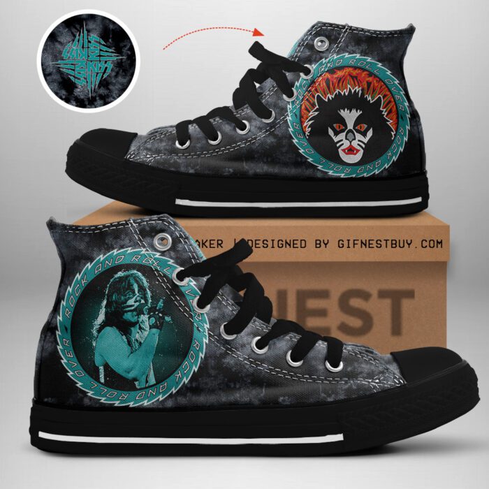 Kiss Band High Top Canvas Shoes  GHT1094