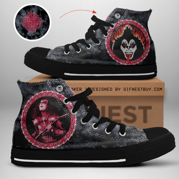 Kiss Band High Top Canvas Shoes  GHT1095