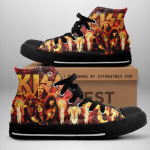 Kiss Band High Top Canvas Shoes  GHT1110
