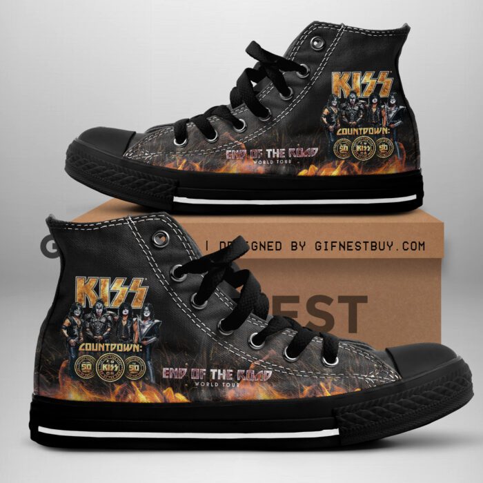 Kiss Band High Top Canvas Shoes  GHT1175