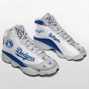 Los Angeles Dodgers Baseball Team Air Jordan 13 Custom Sneakers JD130421