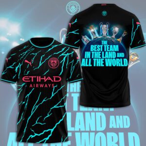 Manchester City Champions 4 In Row Premier League 2024 Unisex T-Shirt TSM1023