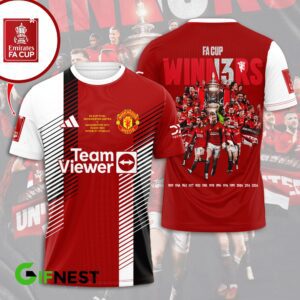 Manchester United Champion 2024 FA Cup Winners Shirt TMC1003