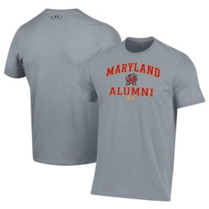 Maryland Terrapins Under Armour Alumni Performance T-Shirt - Gray