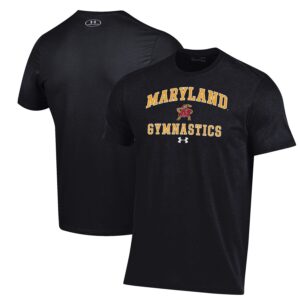 Maryland Terrapins Under Armour Gymnastics Performance T-Shirt - Black