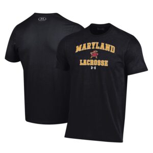 Maryland Terrapins Under Armour Lacrosse Arch Over Performance T-Shirt - Black