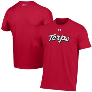 Maryland Terrapins Under Armour Throwback Special Game Performance T-Shirt - Red