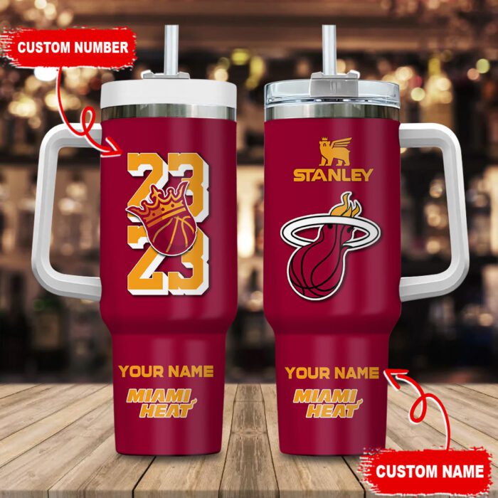 Miami Heat NBA Personalized Stanley Tumbler 40Oz