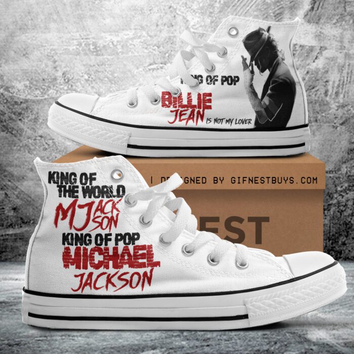 Michael Jackson High Top Canvas Shoes  GHT1007