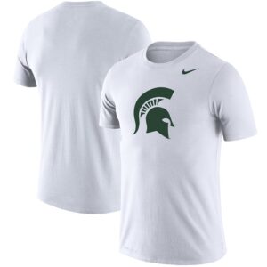 Michigan State Spartans School Logo Legend Performance T-Shirt - White