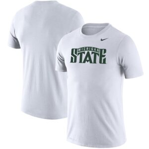 Michigan State Spartans School Logo Legend Performance T-Shirt - White