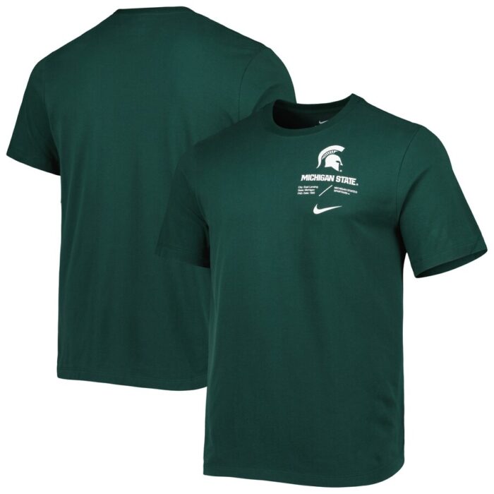 Michigan State Spartans Team Practice Performance T-Shirt - Green