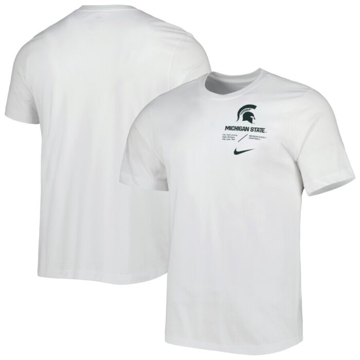 Michigan State Spartans Team Practice Performance T-Shirt - White