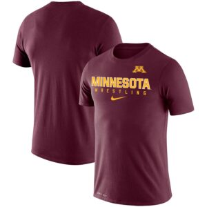 Minnesota Golden Gophers Wrestling Legend Slim Fit Performance T-Shirt - Maroon