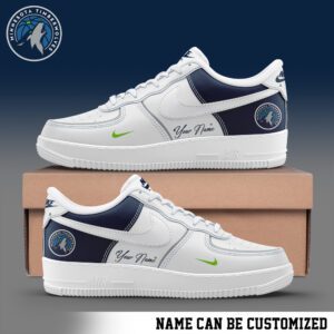 Minnesota Timberwolves NBA Personalized AF1 Sneakers Limited 2024 Collection