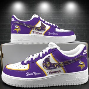 Minnesota Vikings Personalized Air Force 1 Shoes AF1 Limited Sneakers Custom Name WAF10327