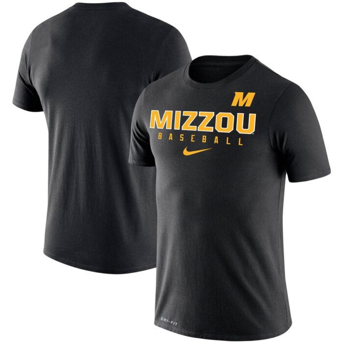 Missouri Tigers Baseball Legend Slim Fit Performance T-Shirt - Black
