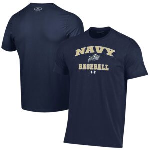 Navy Midshipmen Under Armour Baseball Performance T-Shirt - Navy