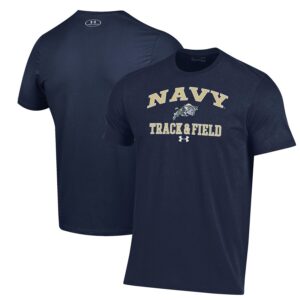Navy Midshipmen Under Armour Track & Field Performance T-Shirt - Navy