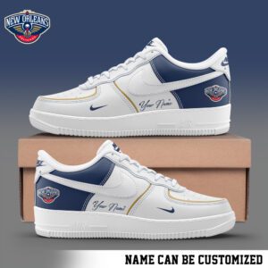 New Orleans Pelicans NBA Personalized AF1 Sneakers Limited 2024 Collection