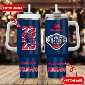 New Orleans Pelicans NBA Personalized Stanley Tumbler 40Oz
