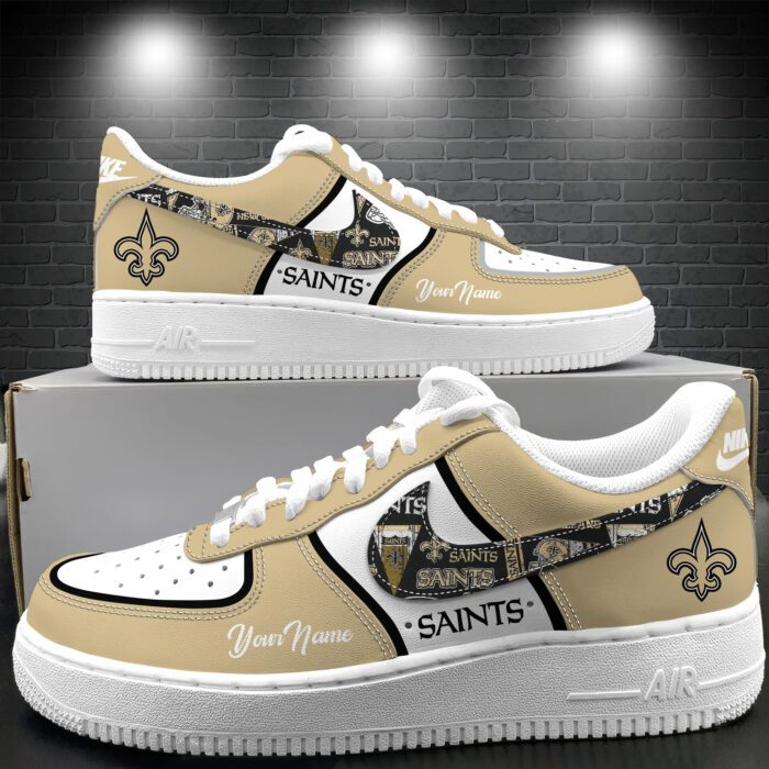 New Orleans Saints Personalized Air Force 1 Shoes AF1 Limited Sneakers Custom Name WAF10311