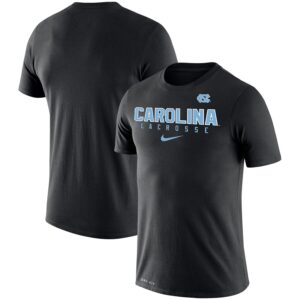 North Carolina Tar Heels Lacrosse Legend 2.0 Slim Fit Performance T-Shirt - Black