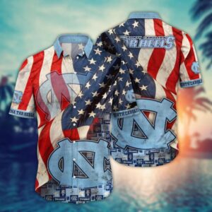 North Carolina Tar Heels NCAA Independence Day Hawaii Shirt Summer Shirt HSW1042