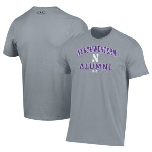 Northwestern Wildcats Under Armour Alumni Performance T-Shirt - Gray