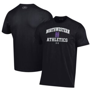 Northwestern Wildcats Under Armour Athletics Performance T-Shirt - Black