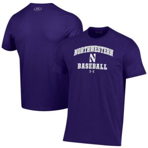 Northwestern Wildcats Under Armour Baseball Performance T-Shirt - Purple