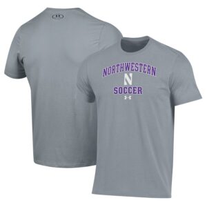 Northwestern Wildcats Under Armour Soccer Arch Over Performance T-Shirt - Gray