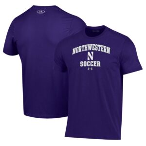 Northwestern Wildcats Under Armour Soccer Arch Over Performance T-Shirt - Purple