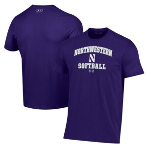 Northwestern Wildcats Under Armour Softball Performance T-Shirt - Purple