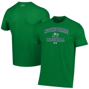 Notre Dame Fighting Irish Under Armour Baseball Performance T-Shirt - Green