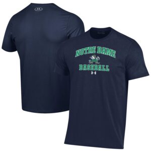 Notre Dame Fighting Irish Under Armour Baseball Performance T-Shirt - Navy