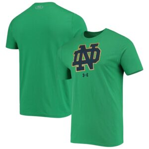 Notre Dame Fighting Irish Under Armour School Logo Performance Cotton T-Shirt - Kelly Green