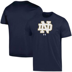 Notre Dame Fighting Irish Under Armour School Logo Performance Cotton T-Shirt - Navy