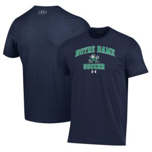 Notre Dame Fighting Irish Under Armour Soccer Arch Over Performance T-Shirt - Navy