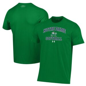 Notre Dame Fighting Irish Under Armour Softball Performance T-Shirt - Green