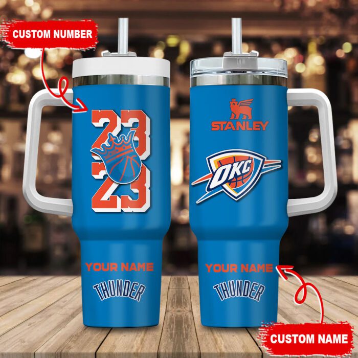 Oklahoma City Thunder NBA Personalized Stanley Tumbler 40Oz