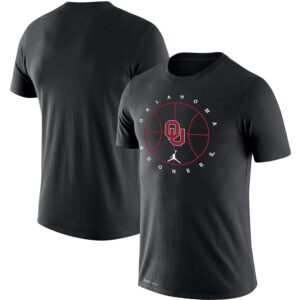 Oklahoma Sooners Jordan Brand Basketball Icon Legend Performance T-Shirt - Black